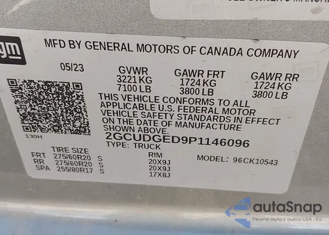 2023 Chevrolet Silverado 1500 4Wd Short Bed Ltz from USA, damaged, VIN 2GCUDGED9P1146096